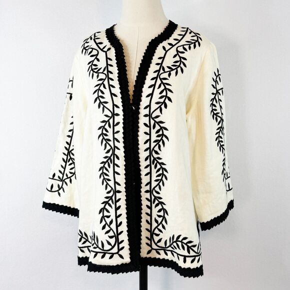 louis dell' olio Jackets & Blazers - Linea by Louis Dell' Olio | Vintage 1990s | Linen Jacket | Sz L